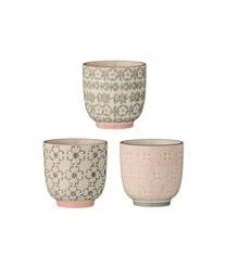 Bloomingville Espressobecher Cécile Mit Kleinem Muster, 3er-Set