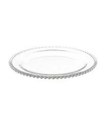 Cote Table Glas-Dessertteller Perles Mit Randdekor, 2 Stück