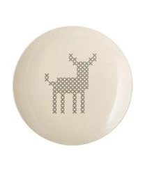 Bloomingville Frühstücksteller Cross Mit Rehmotiv
