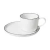 Broste Copenhagen Handgemachte Tasse Mit Untertasse Salt Aus Porzellan -Bloomingville sales 1692214