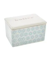 Bloomingville Handbemalte Butterdose Patrizia Mit Verspieltem Muster