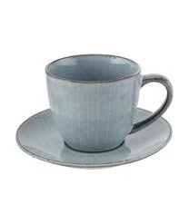 Broste Copenhagen Handgemachte Tasse Mit Untertasse Nordic Sea