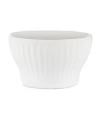 Aida Weiße Eierbecher Groove Mit Rillenstruktur, 4 Stück