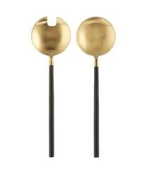 Bloomingville Salatbesteck Amine In Gold, 2er-Set