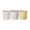 Bloomingville Handbemalte Eierbecher Patrizia Mit Verspieltem Muster, 3er-Set -Bloomingville sales 1692500