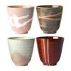 HKliving Handgemachte Becher Yunomi, 4er-Set -Bloomingville sales 1692576
