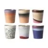 HKliving Handgemachte XS Becher 70's, 6er-Set -Bloomingville sales 1692592