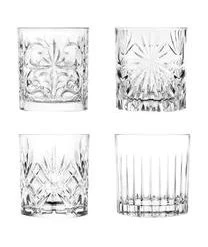 RCR Kristallgläser Bichiera Mit Relief, 4er-Set