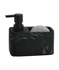 Andrea House Seifenspender Galia In Marmor-Optik Mit Schwamm, 2er-Set