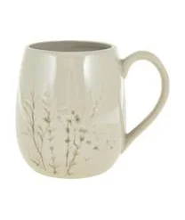 Bloomingville Handgemachte Tasse Bea Mit Gräser-Motiv