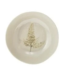 Bloomingville Handgemachte Schale Bea Mit Gräser-Motiv