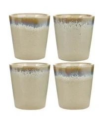 HKliving Handgemachte XS Becher 70's, 4er-Set