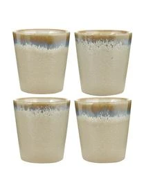 HKliving Handgemachte XS Becher 70's, 4er-Set 3 HKliving Handgemachte XS Becher 70's, 4er-Set