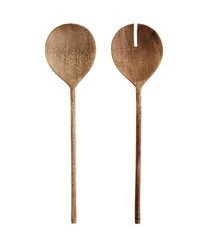 Madam Stoltz Salatbesteck Wodeen Aus Mangoholz, 2er-Set