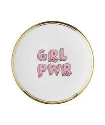 Bitossi Home Porzellan-Frühstücksteller Grl Pwr Mit Aufschrift