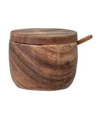 Bloomingville Zuckerdose Elfa Mit Löffel Aus Mangoholz
