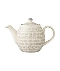 Bloomingville Handbemalte Teekanne Karine Mit Kleinem Muster, 1.2 L