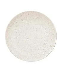 Broste Copenhagen Handgemachte Speiseteller Nordic Vanilla, 4 Stück