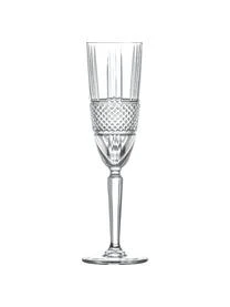 RCR Kristall-Sektgläser Brillante Mit Relief, 6 Stück 3 RCR Kristall-Sektgläser Brillante Mit Relief, 6 Stück