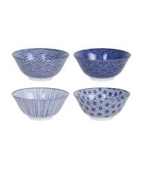 Tokyo Design Studio Handgemachte Porzellan-Schälchen Nippon, 4-er Set