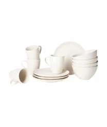 Broste Copenhagen Handgemachtes Frühstücks-Set Nordic Vanilla, 4 Personen (12-tlg.)