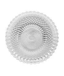 Cote Table Speiseteller Milesia Aus Ornamentglas, 2 Stück