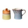 HKliving Handgemachtes Milchkännchen Und Zuckerdose 70's, 2er-Set 2 HKliving Handgemachtes Milchkännchen Und Zuckerdose 70's, 2er-Set -Bloomingville sales 1693849