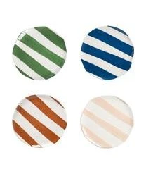 &k Amsterdam Frühstücksteller Oblique Aus Dolomit, 4er-Set