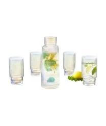 ICONS By Westwing Collection Wasserkaraffe Minna Von Guglielmo Scilla Mit Irisierender Oberfläche Und Rillenrelief, 1.1 L -Bloomingville sales 1699827