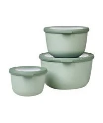 Mepal Runde Aufbewahrungsschüssel Cirqula, 3er-Set