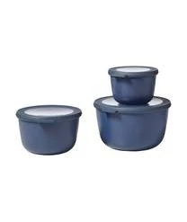 Mepal Runde Aufbewahrungsschüssel Cirqula, 3er-Set