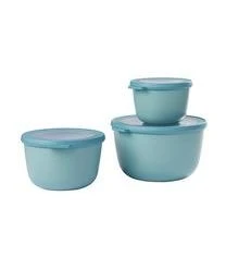 Mepal Runde Aufbewahrungsschüssel Cirqula, 3er-Set