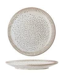 Bloomingville Handgemachte Frühstücksteller Thea Mit Reaktiver Glasur Und Rillenrelief, 4 Stück -Bloomingville sales 1710712